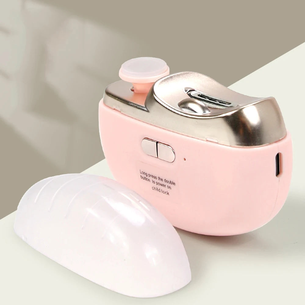 Electric Nail Clippers With Light Automatic Anicure Trimmer