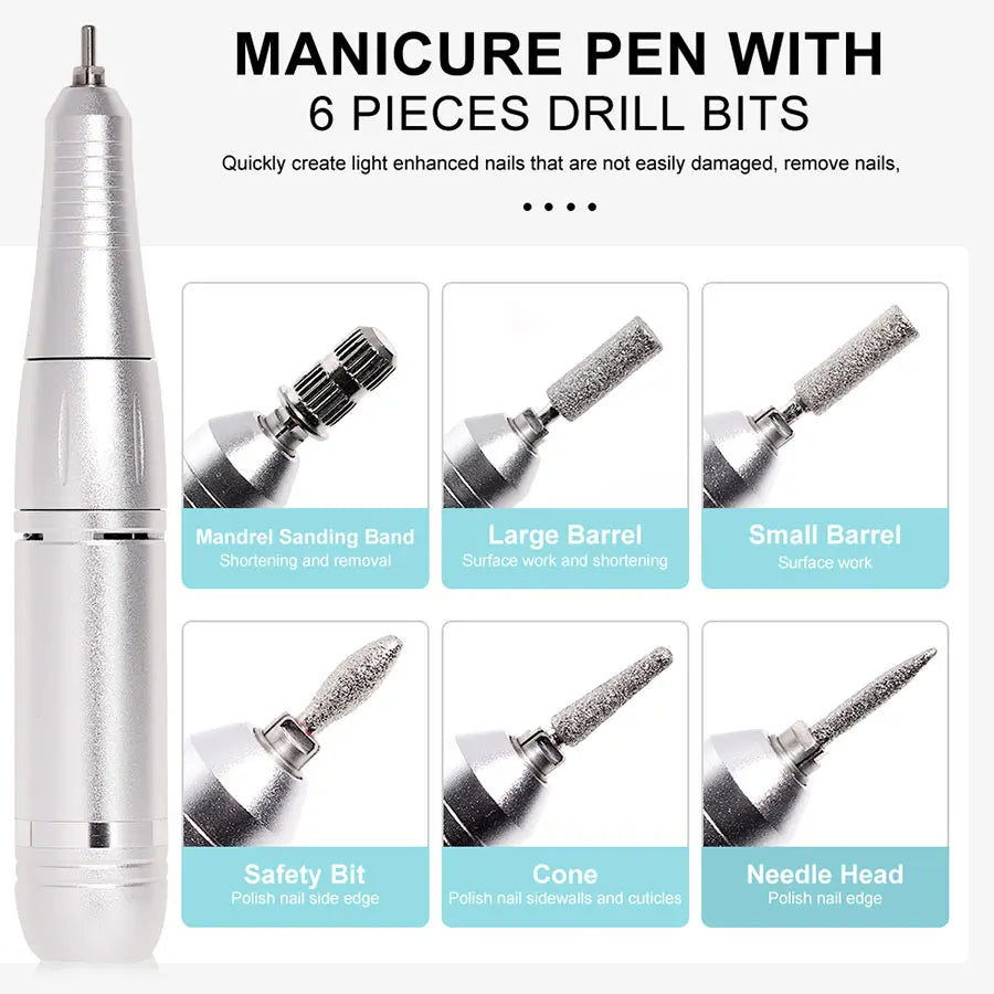 45000RPM Professional Electric Nail File Rechargeable