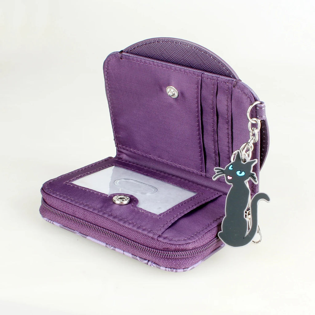 Anime cartoon women's wallet, fashionable and cute girl card holder, coin wallet with keychain