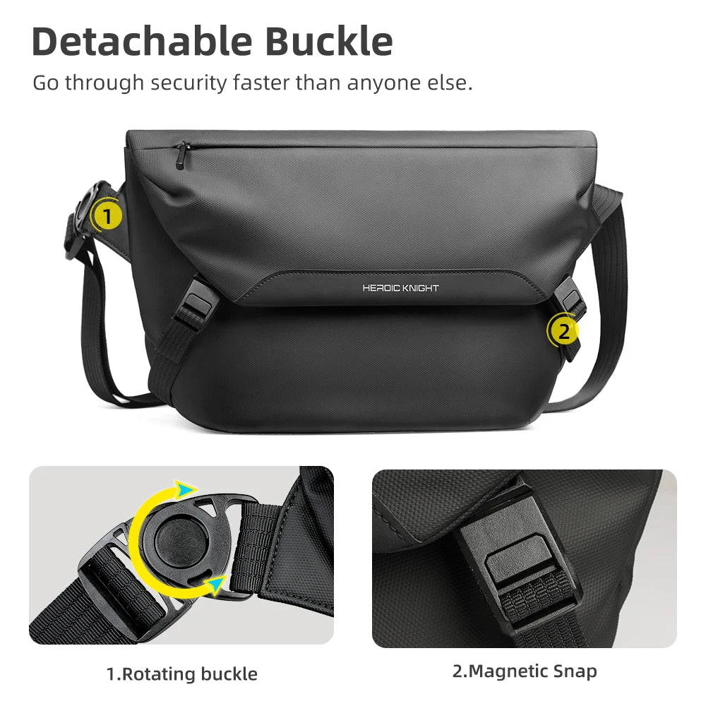 HK Water Repellent Messenger Bag Men Bags Casual Shoulder Crossbody Bags Fit 11 inch Ipad Fashion Outdoor Cycling Side Bag  Male