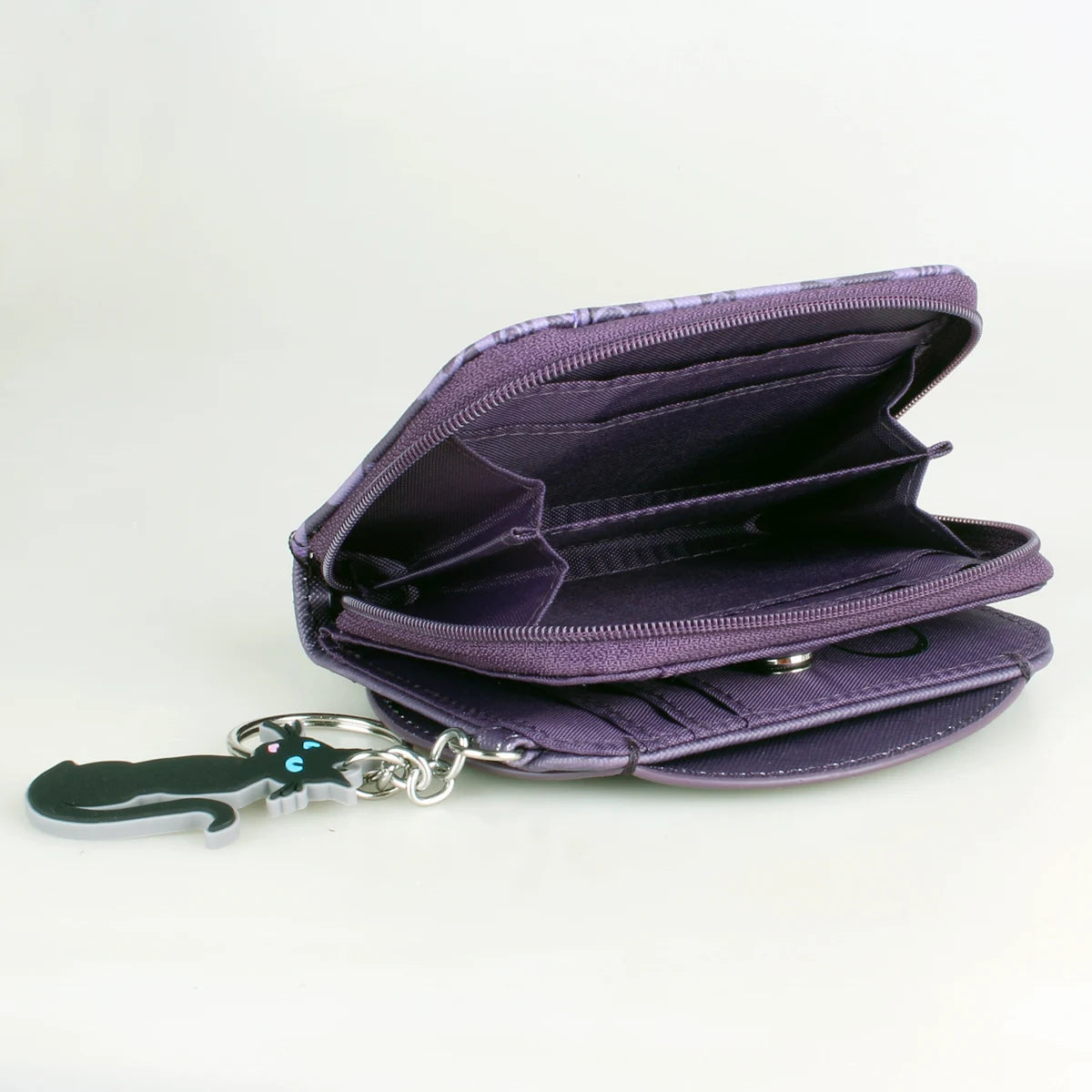 Anime cartoon women's wallet, fashionable and cute girl card holder, coin wallet with keychain