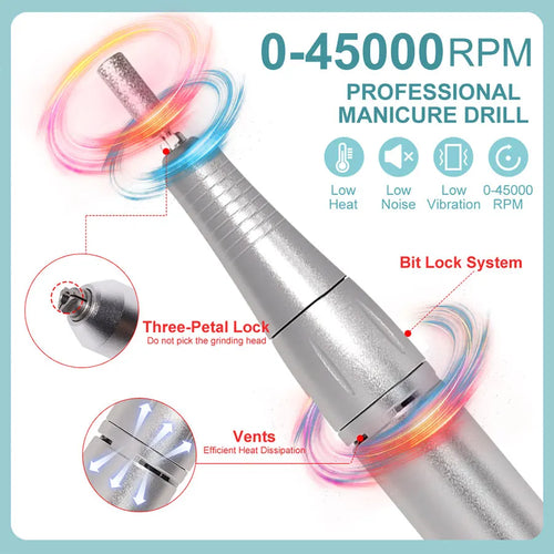45000RPM Professional Electric Nail File Rechargeable