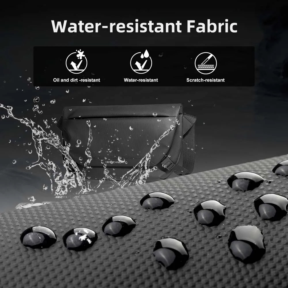 HK Water Repellent Messenger Bag Men Bags Casual Shoulder Crossbody Bags Fit 11 inch Ipad Fashion Outdoor Cycling Side Bag  Male