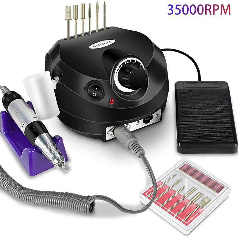 35000RPM Electric Nail Drill Professional Manicure