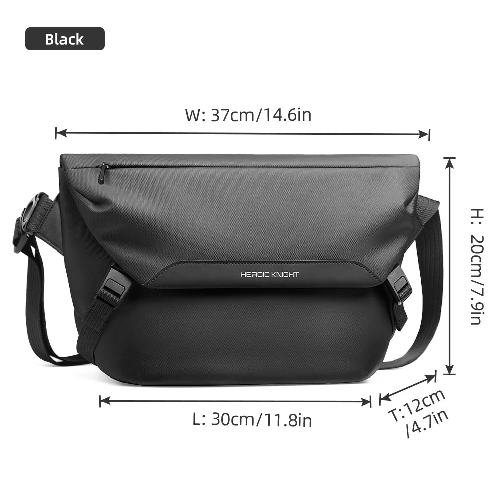 HK Water Repellent Messenger Bag Men Bags Casual Shoulder Crossbody Bags Fit 11 inch Ipad Fashion Outdoor Cycling Side Bag  Male