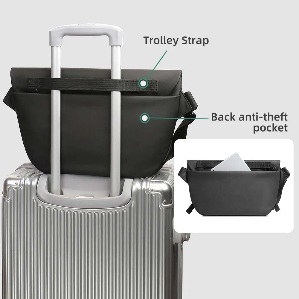 HK Water Repellent Messenger Bag Men Bags Casual Shoulder Crossbody Bags Fit 11 inch Ipad Fashion Outdoor Cycling Side Bag  Male